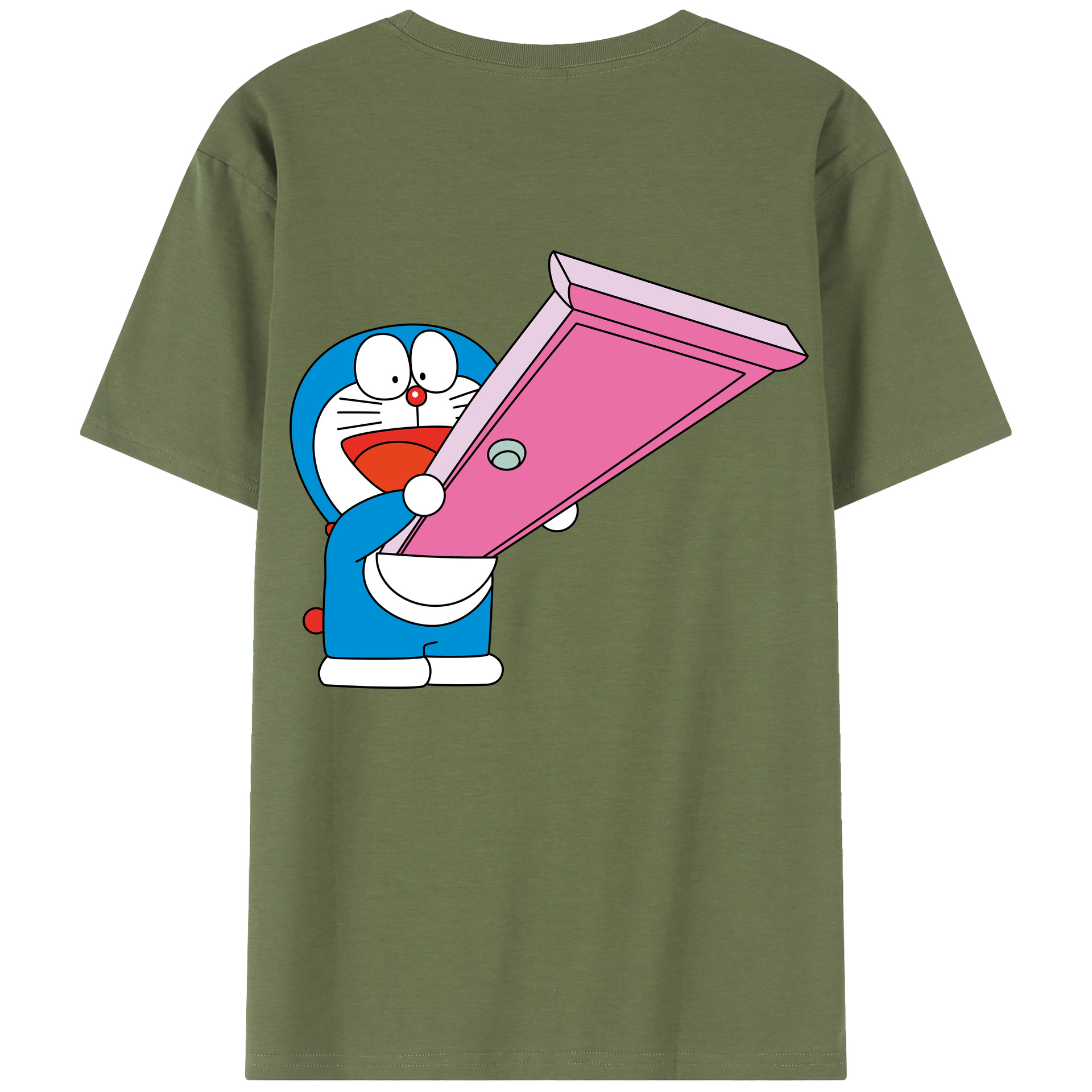 （画像用） ドラえもん Doraemon 綿100％半袖Tシャツ（背面プリント）